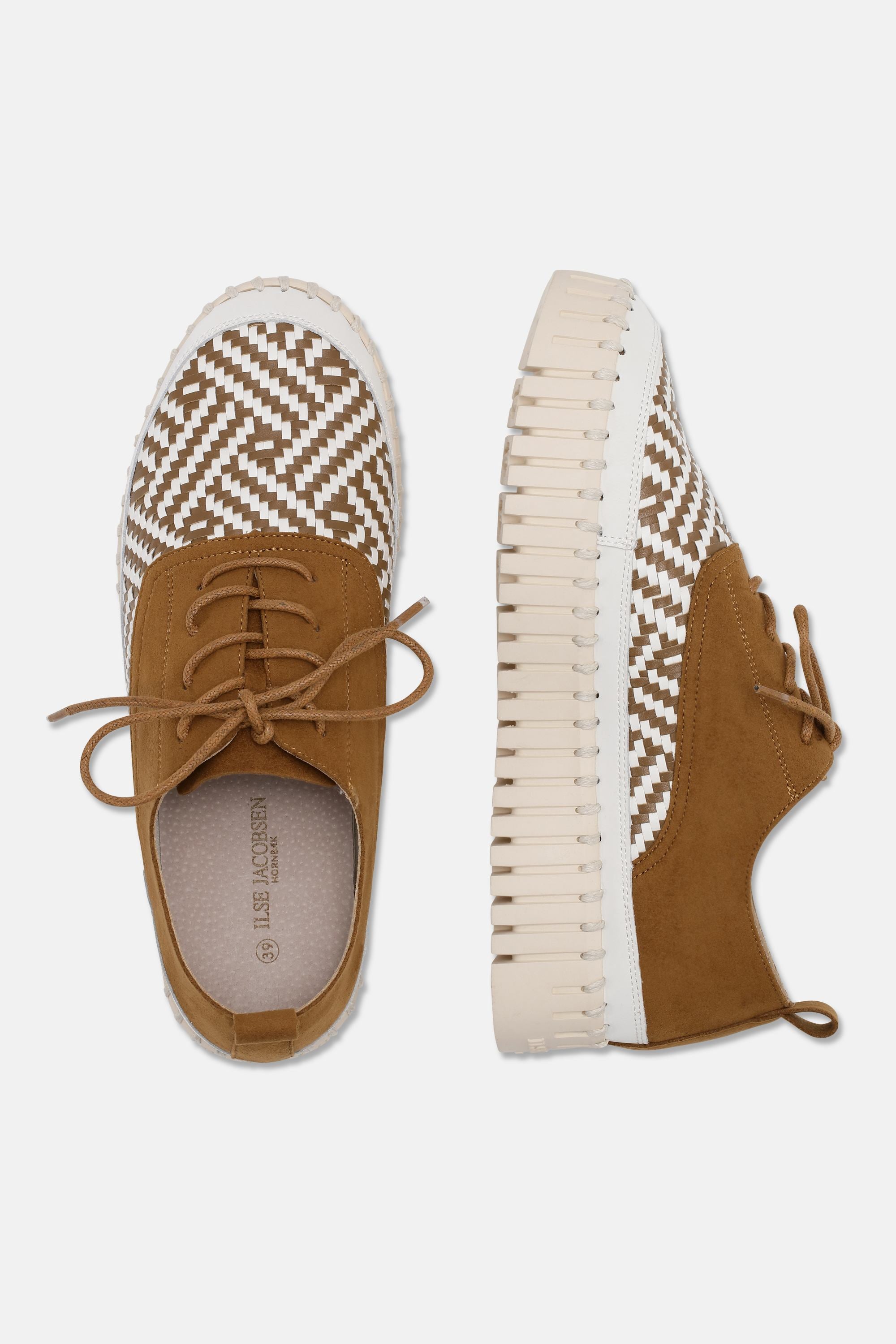 Tulip Slipper Mit Schnürung - Cashew